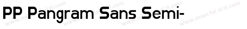 PP Pangram Sans Semi字体转换